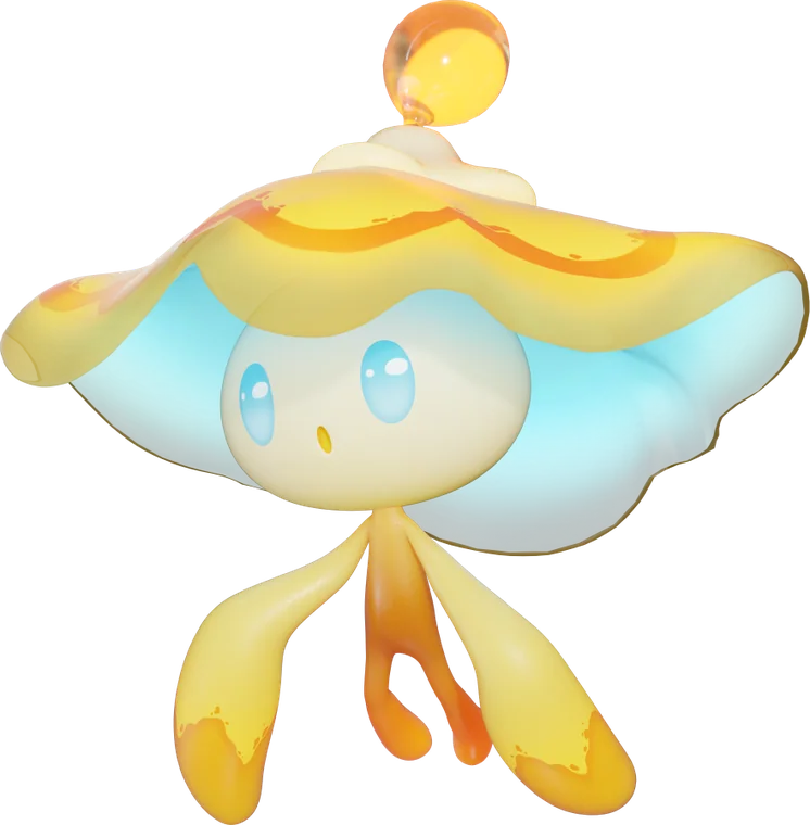 Bulbly, Veilfloat and Luminelle, official art